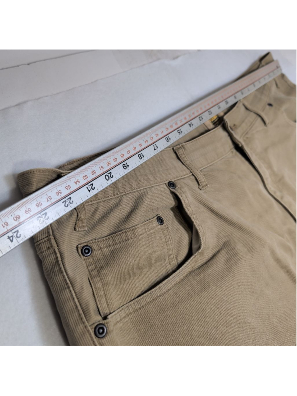 Men's The Foundry Supply Co. Tan Corduroy Pants Waist 48 - Picture 5 of 8